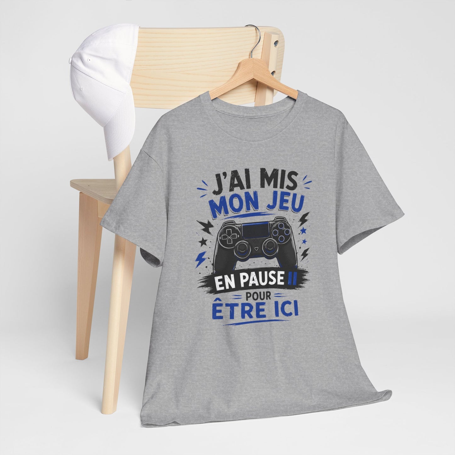 Tee-Shirt Gamer Homme et Femme – Humour Gaming Manette Jeu Vidéo – Cadeau Original Geek Passionné de Jeux Vidéo