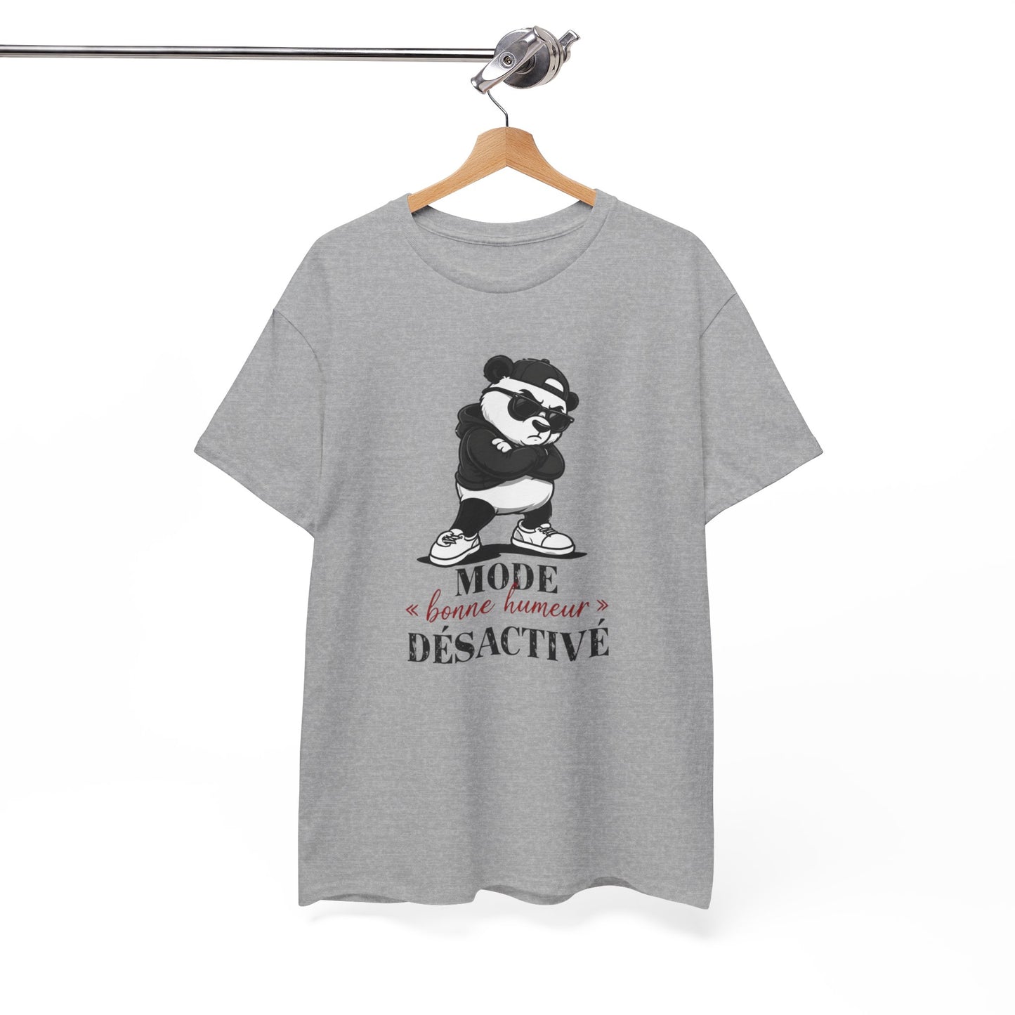 T-Shirt Panda Mode Bonne Humeur Désactivé – Tee Shirt Humour Panda Stylé – T-Shirt Drôle Bad Mood Cadeau Original