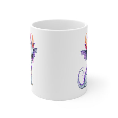 Mug Bébé Dragon Mignon 325ml – Tasse Céramique Fantasy Kawaii – Cadeau Original Geek Magique