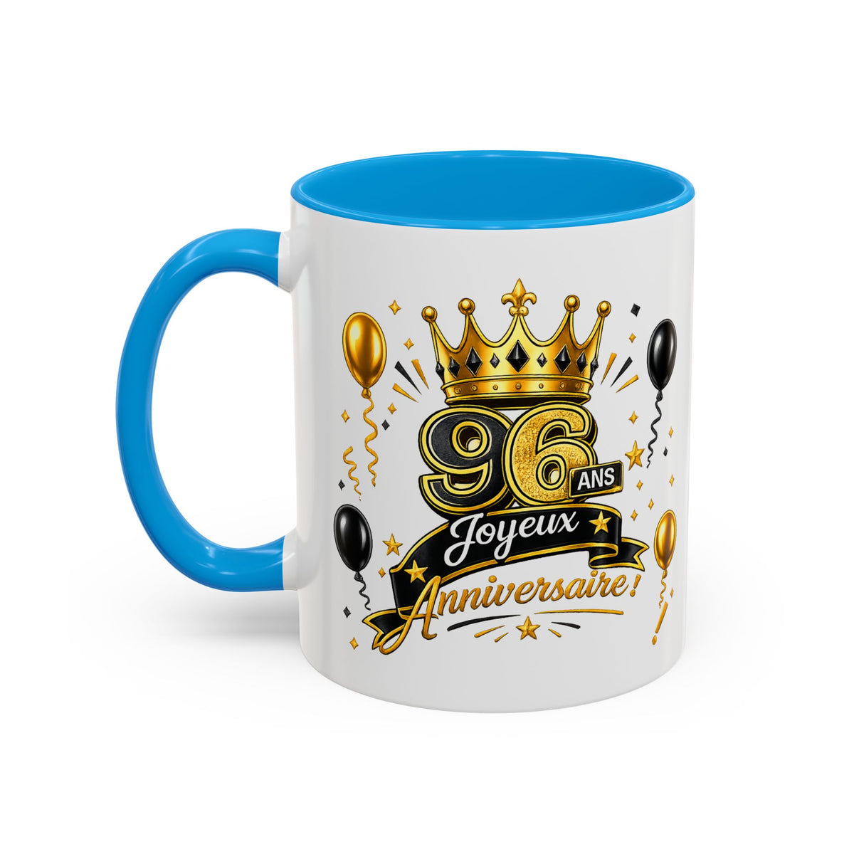 Mug Joyeux 96 Ans – Tasse Anniversaire 96 Ans – Cadeau Original pour Femme Homme – Idée Cadeau 96e Anniversaire