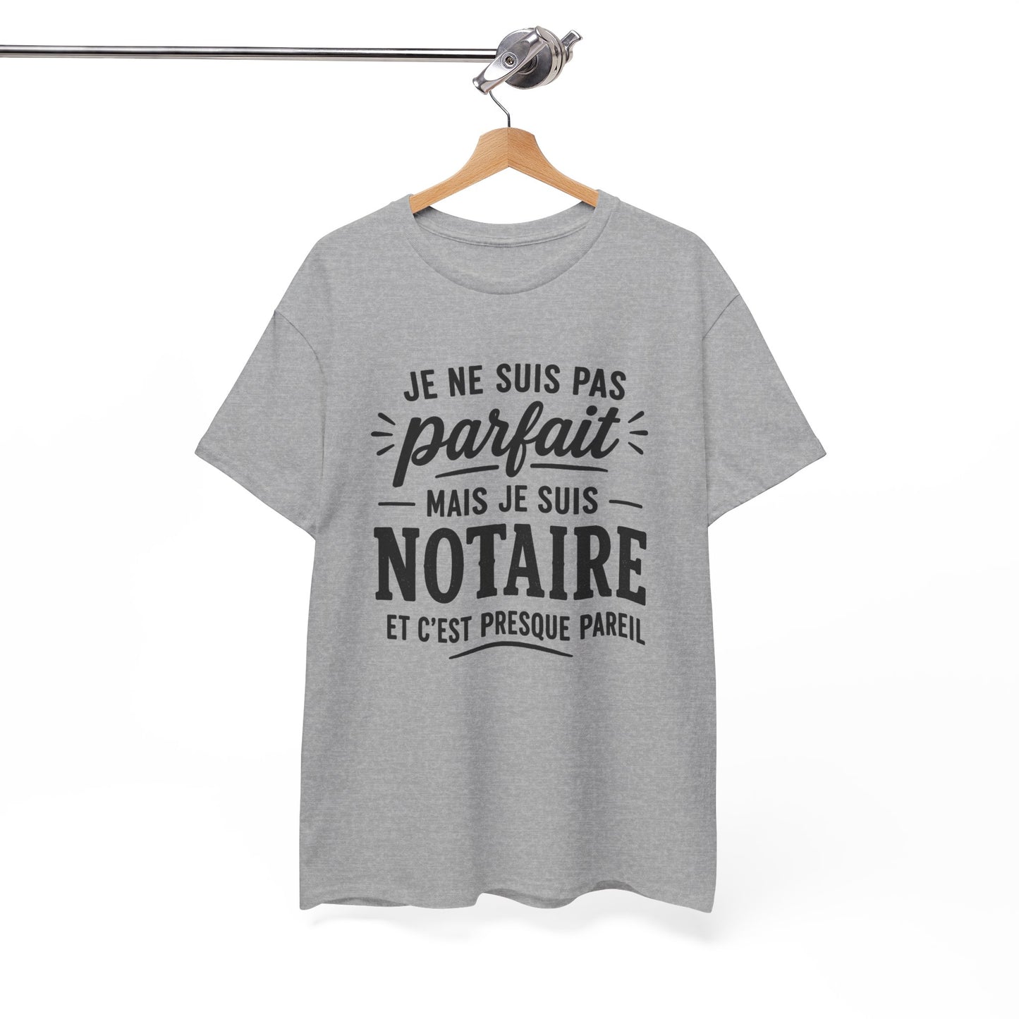 Tee Shirt Homme Notaire Humour Métier Droit Justice Cadeau Professionnel Juridique Étude Notariale Idée Cadeau