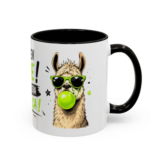 Tasse Je M’En Fiche Ça Restera Comme Ça – Mug Lama Humour Homme Femme – Cadeau Drôle 325ml