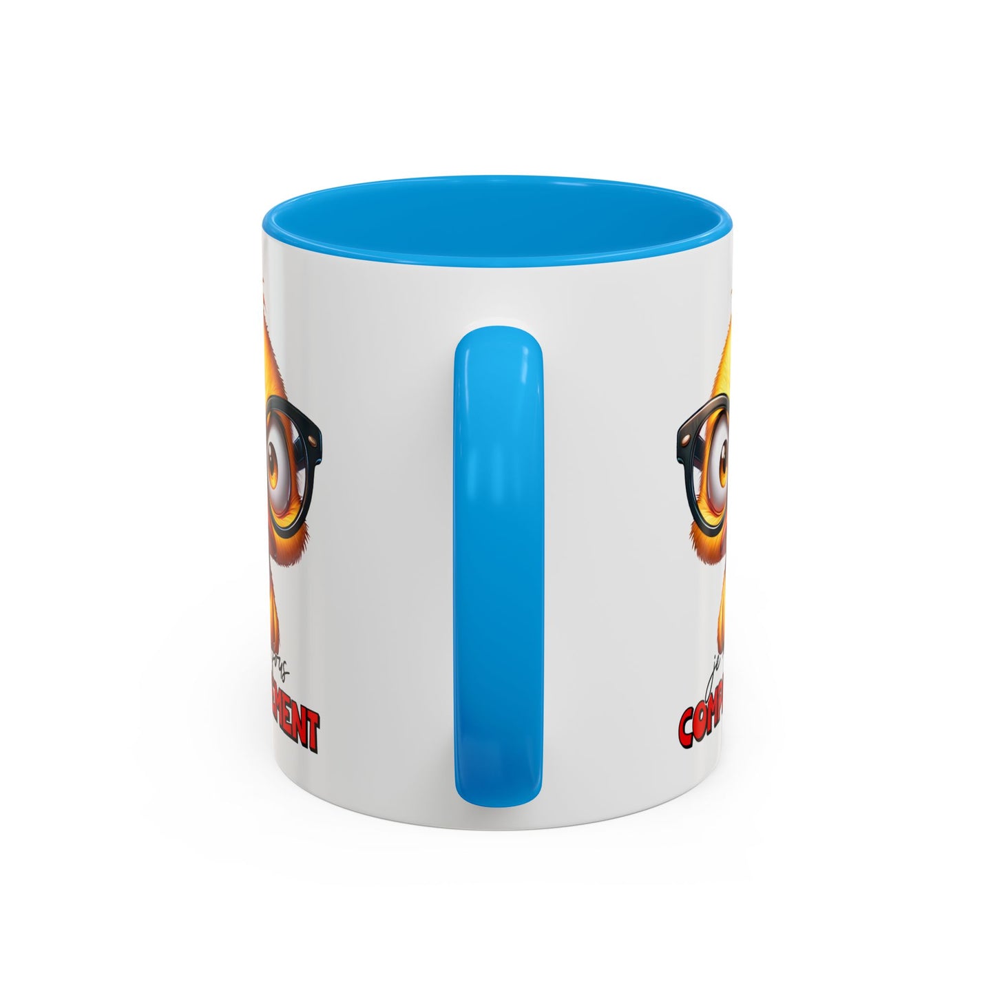 Tasse Je M’en Fous Complètement – Mug Canard Humour Geek Cartoon – Cadeau Drôle Homme Femme 325ml