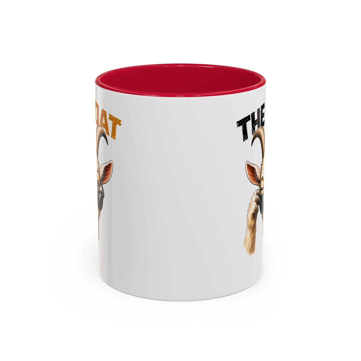 Tasse Humoristique Chèvre “The Goat” – Mug Animal Drôle et Stylé avec Lunettes – Cadeau Fun 325ml