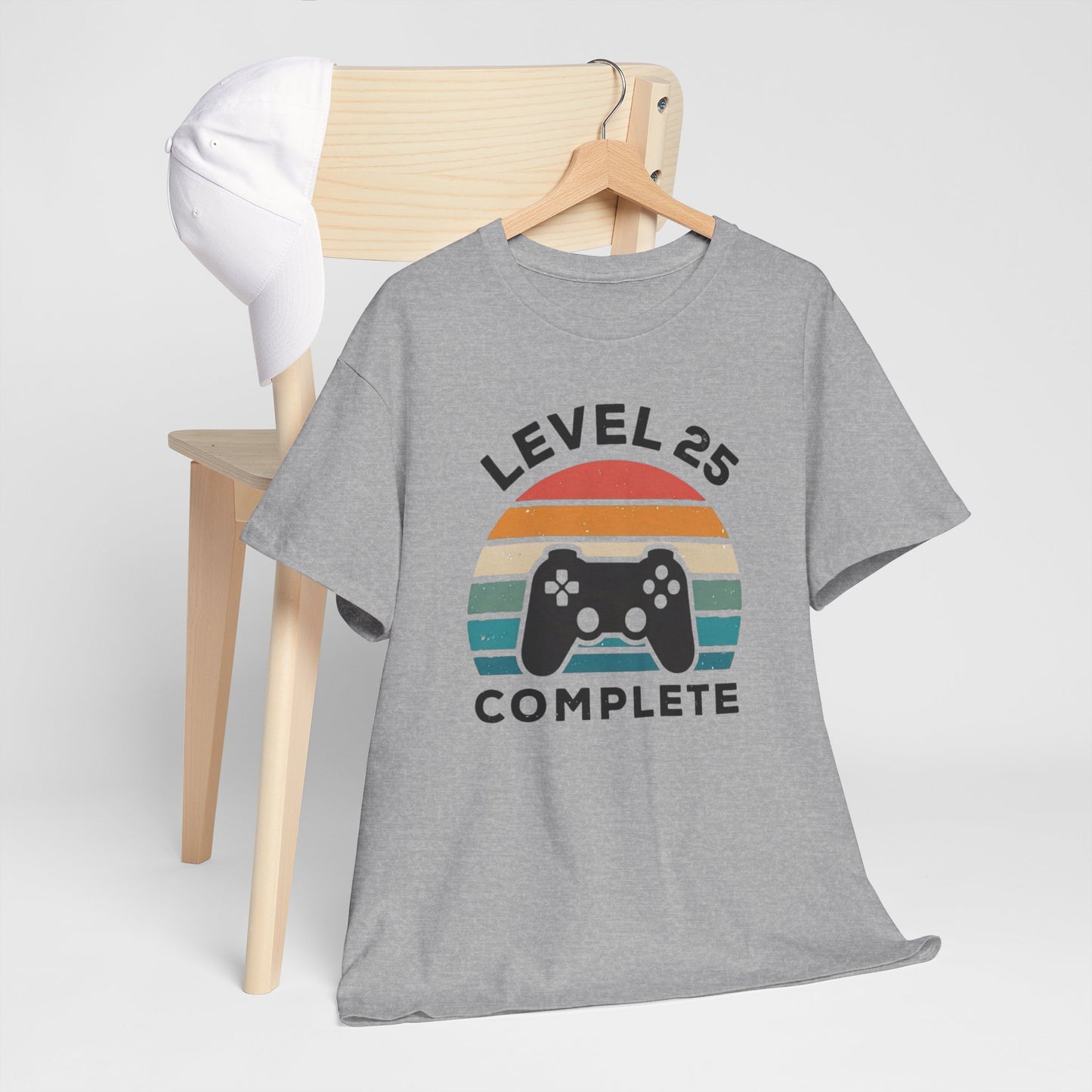 Tee-Shirt 25 Ans Homme et Femme – Cadeau Anniversaire 25ème Gamer Gaming – Idée Cadeau Jeu Vidéo Original pour Passionné de Jeux Vidéo