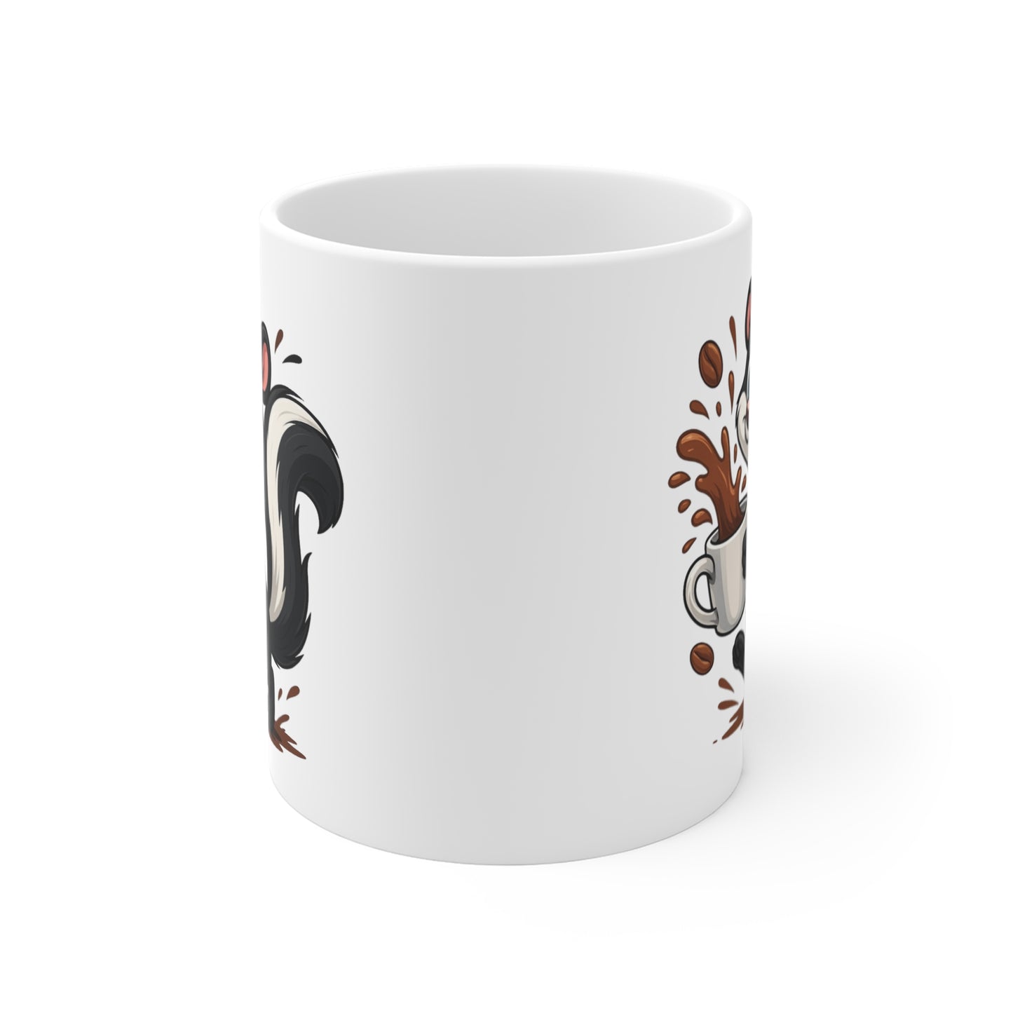 Tasse Putois Amusant – Mug Café Cartoon Céramique 325ml – Cadeau Original Animal Mignon