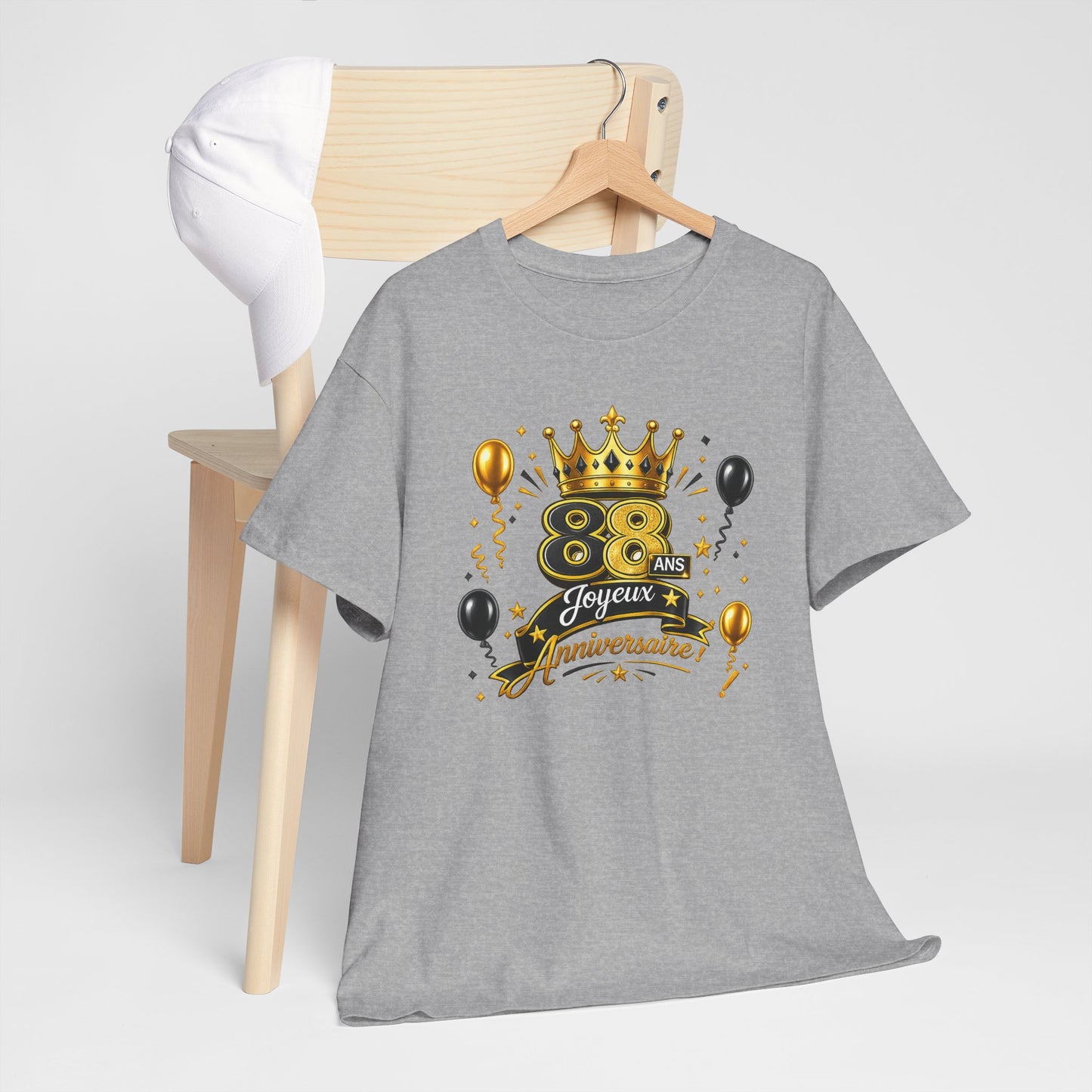 Tee Shirt Anniversaire 88 Ans Homme et Femme – Joyeux Anniversaire – Cadeau 88 Ans