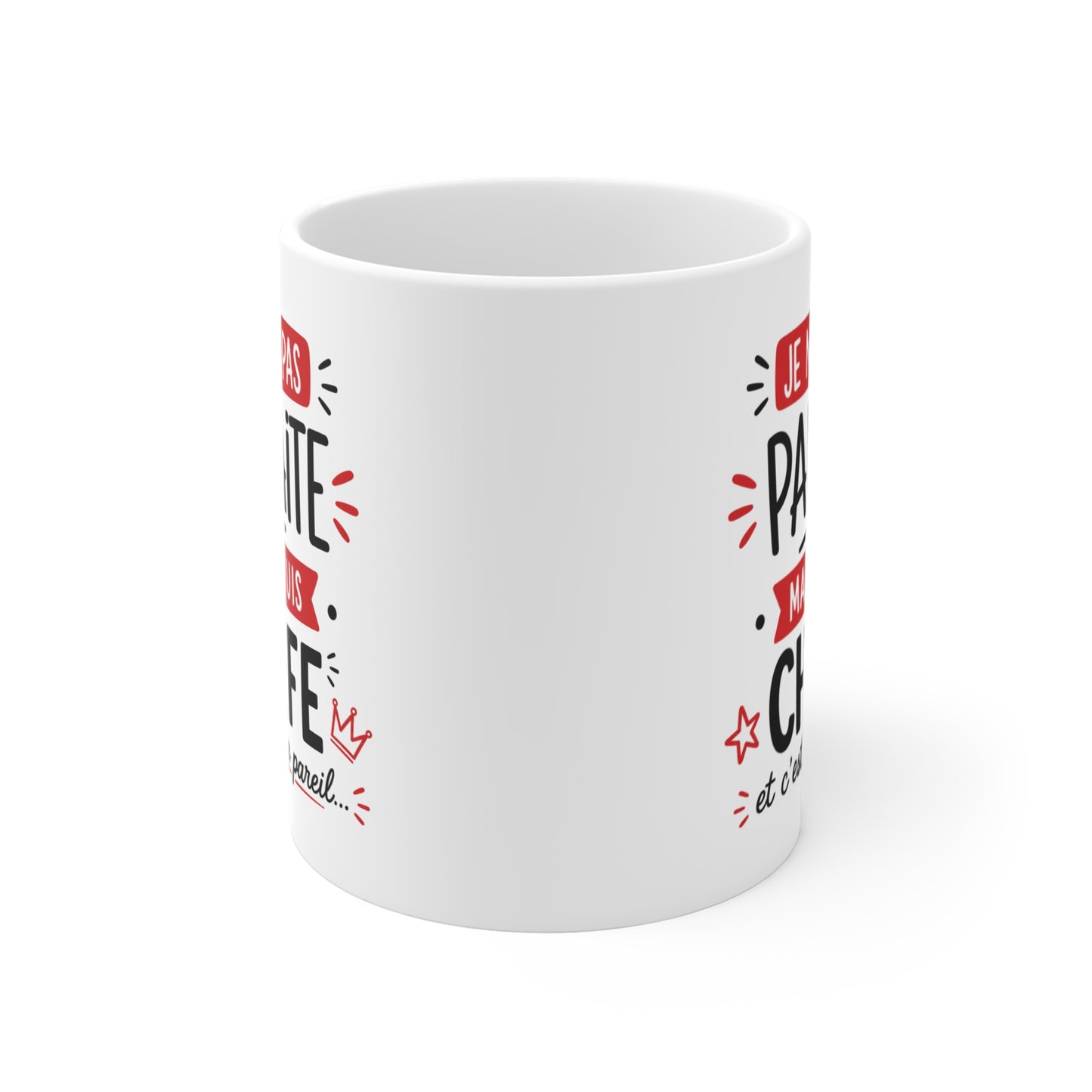 Tasse Je Ne Suis Pas Parfaite Mais Je Suis Cheffe – Mug Humour Femme – Cadeau Cheffe 325ml