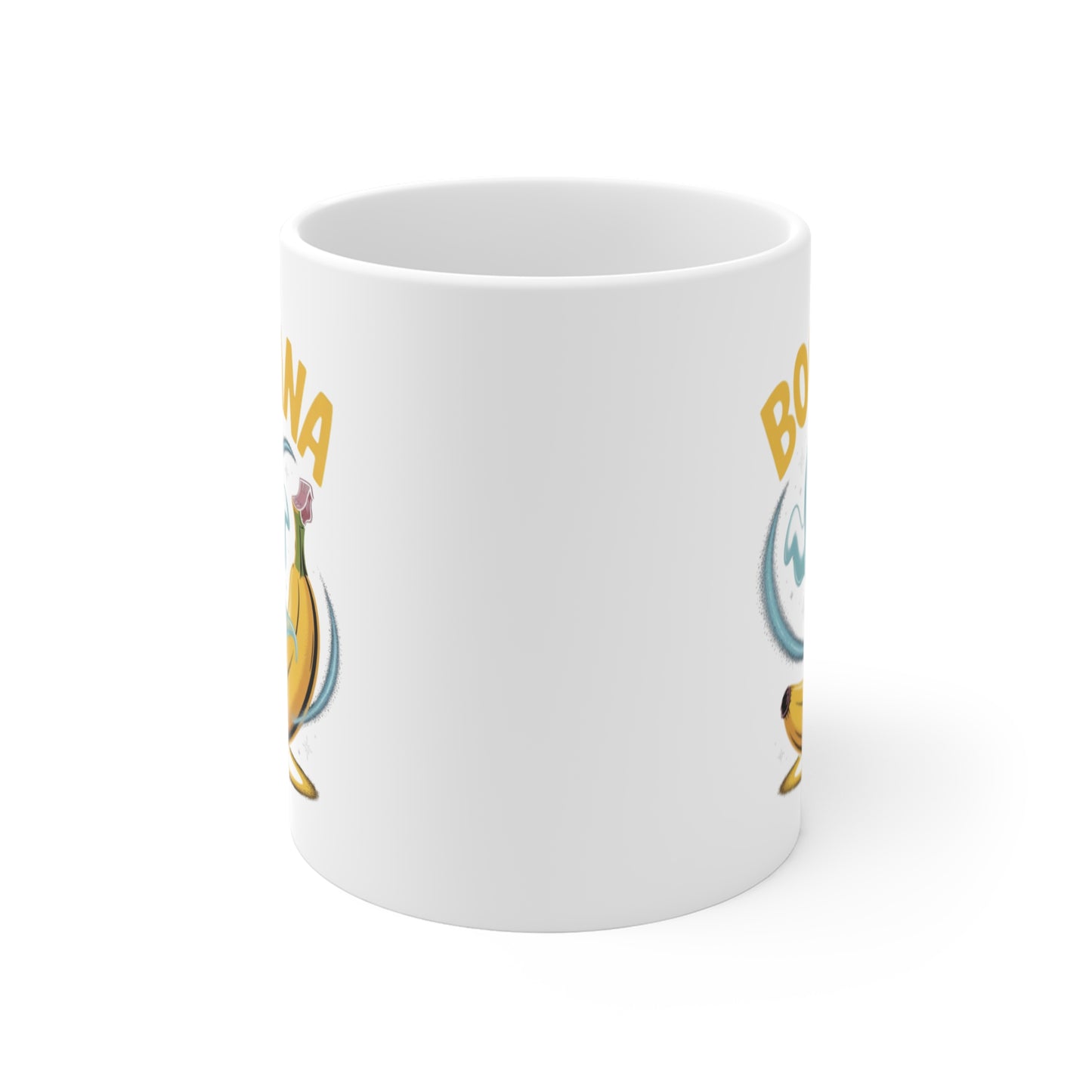 Tasse Humour Fantôme Banane – Mug Boonana Halloween Drôle – Cadeau Original 325ml