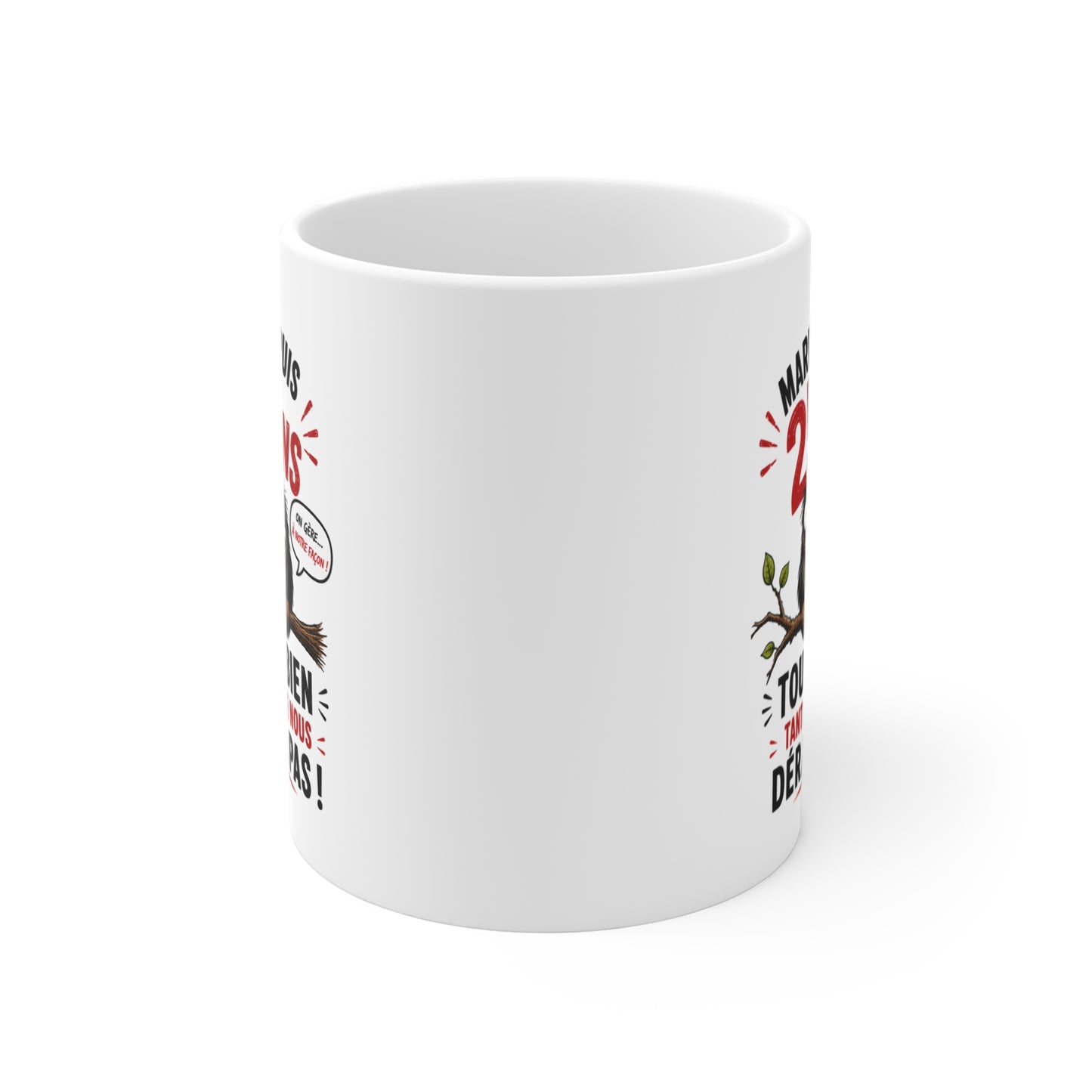 Tasse Mariés Depuis 25 Ans – Mug Humour Anniversaire de Mariage 25 Ans Homme Femme – Cadeau Noces d'Argent 325 ml