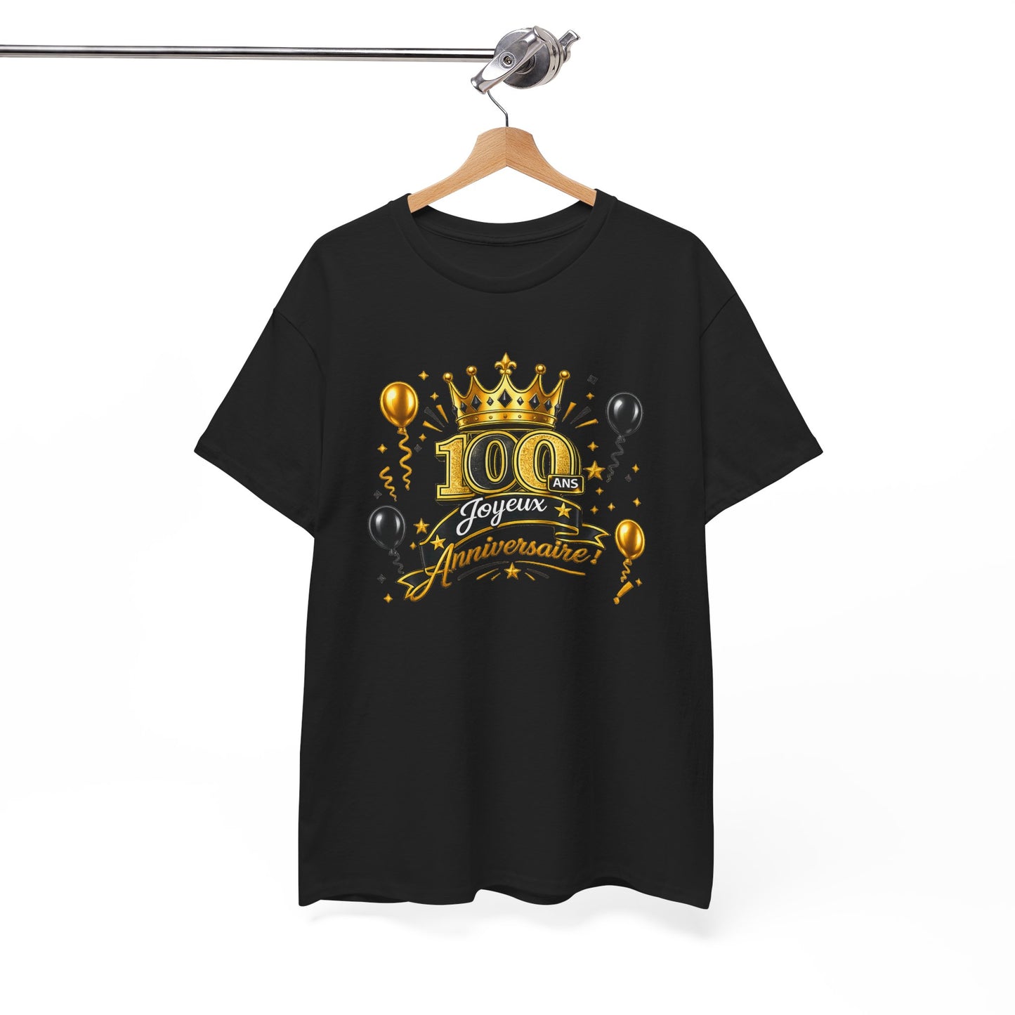 Tee Shirt Anniversaire 100 Ans Homme et Femme – Joyeux Anniversaire – Cadeau 100 Ans