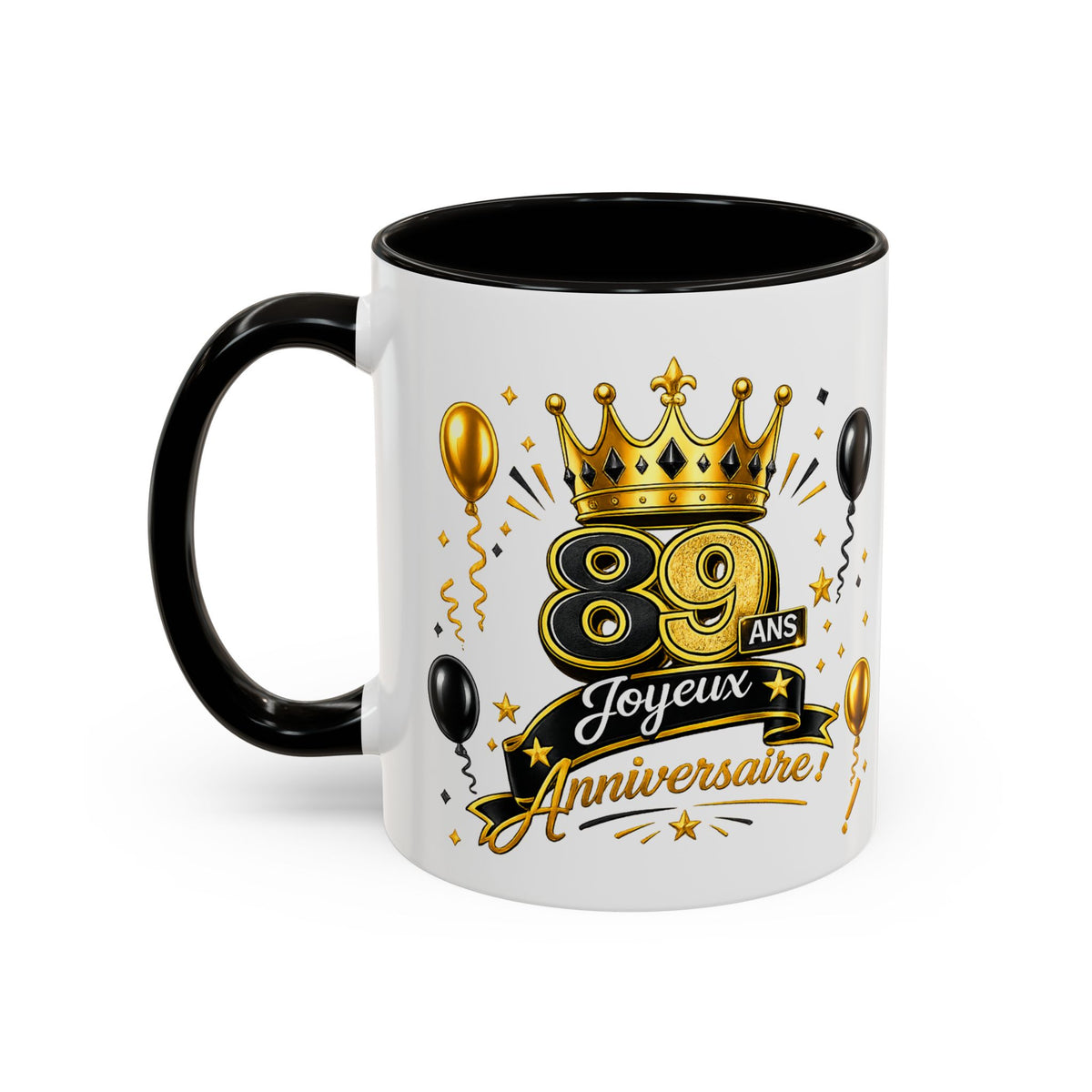 Mug Joyeux 89 Ans – Tasse Anniversaire 89 Ans – Cadeau Original pour Femme Homme – Idée Cadeau 89e Anniversaire