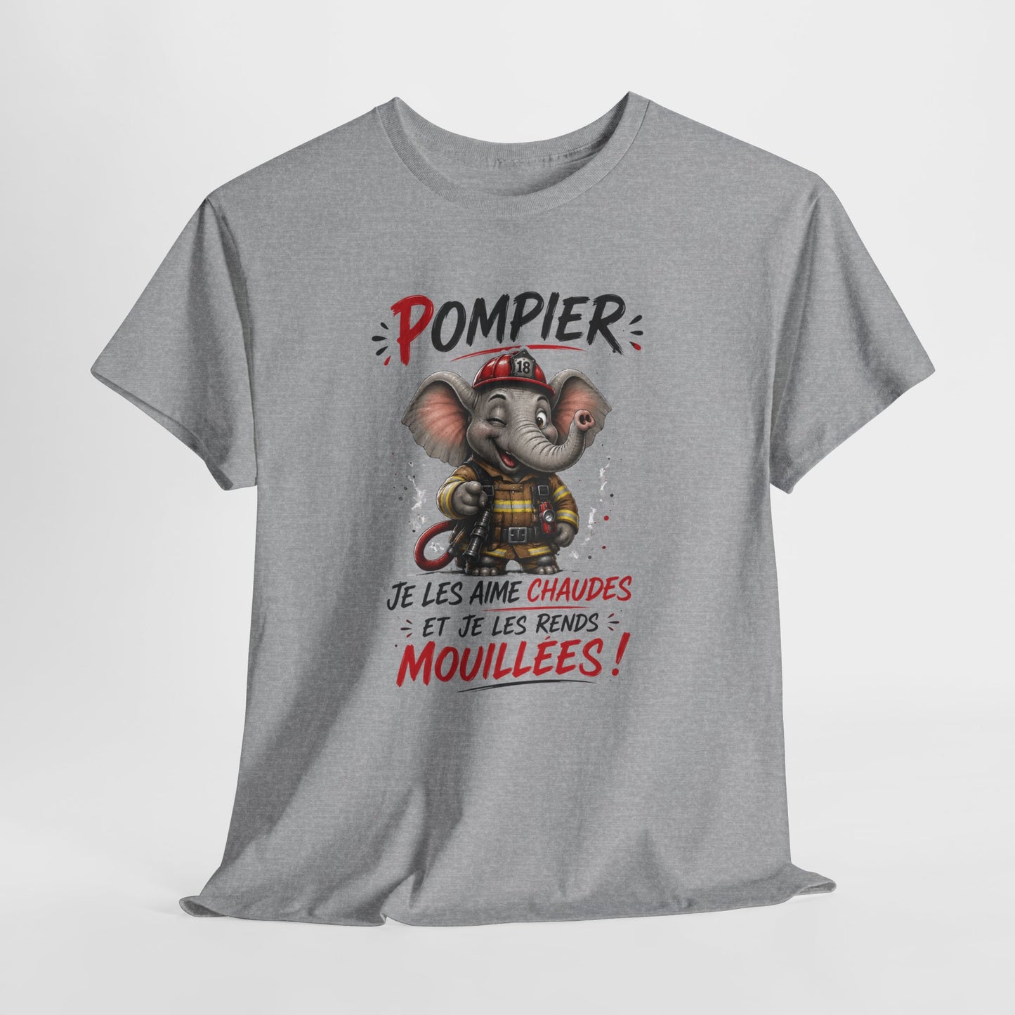 Tee-Shirt Pompier Je Les Aime Chaudes Et Je Les Rends Mouillées – Cadeau Humour Sapeur-Pompier Homme Adulte