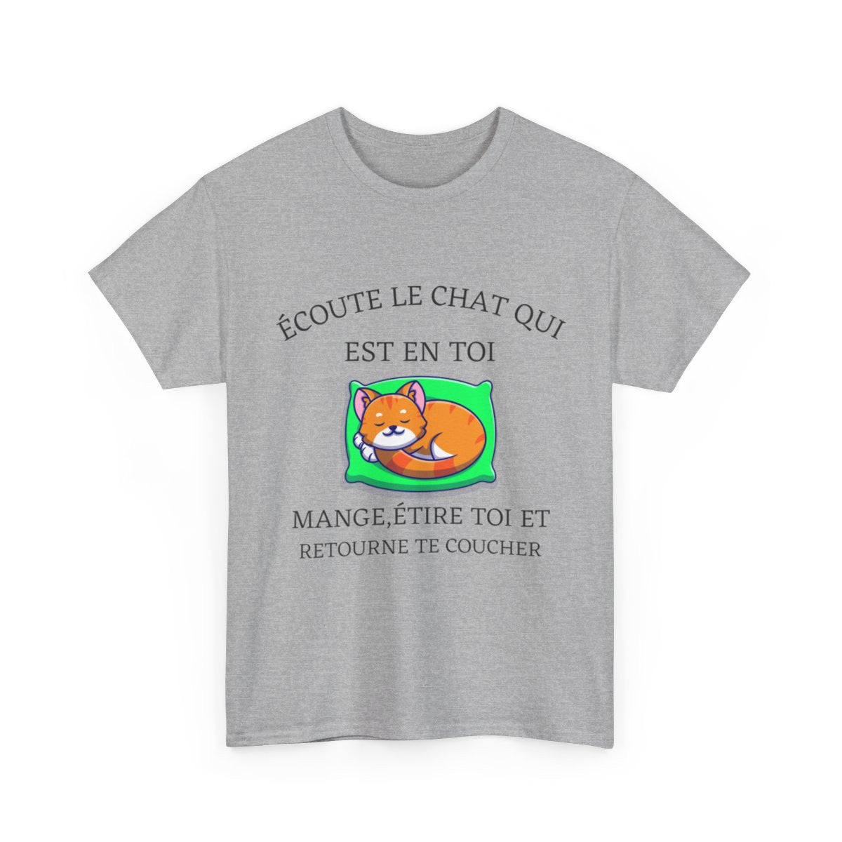 Tee shirt Unisex écoute le chat qui est en toi idée cadeau humour drôle amusant Homme/Femme