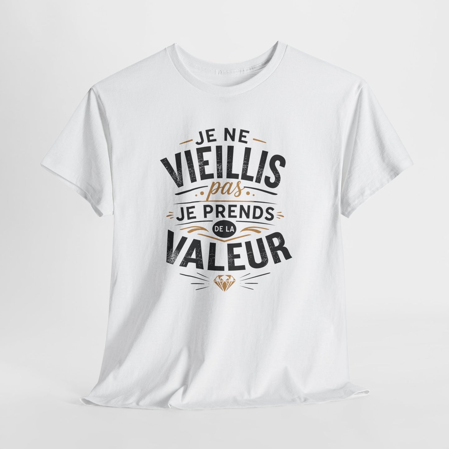 Tee-Shirt Homme Femme Anniversaire – Cadeau Humour Prend de la Valeur – Idée Cadeau Originale Adulte