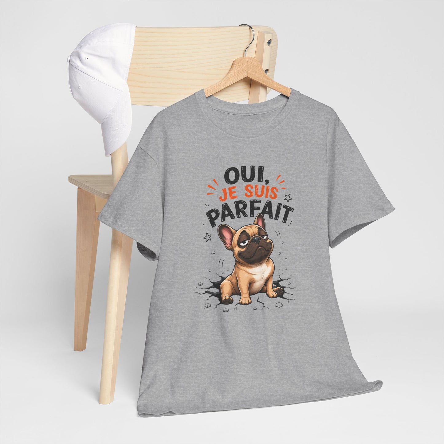 Tee-Shirt Homme Humour Chien Bouledogue Français – Idée Cadeau Drôle Original Homme – Vêtement Humoristique Amoureux des Chiens Anniversaire
