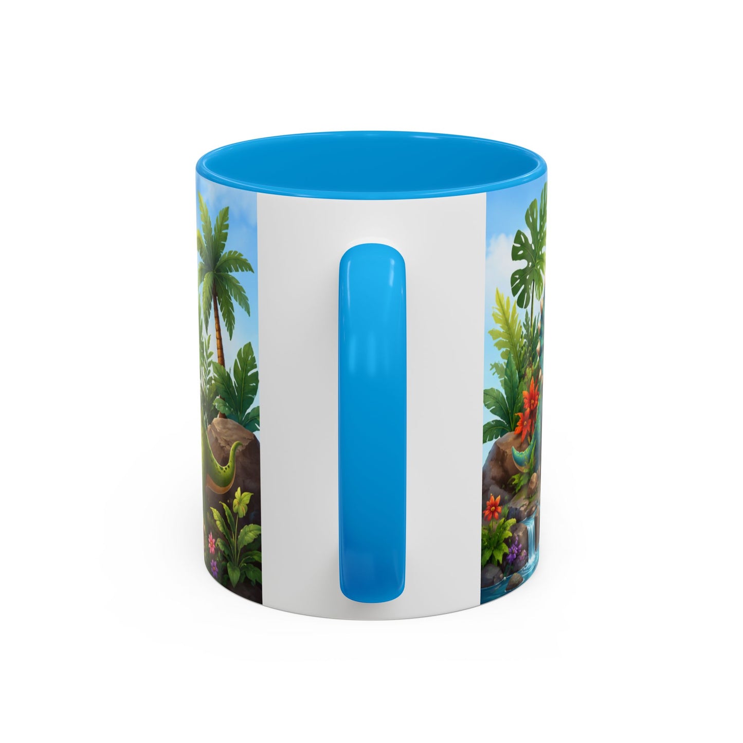 Tasse Dinosaures Mignons – Mug Dinosaure Kawaii Jungle Tropicale – Cadeau Enfant Garçon Fille 325ml