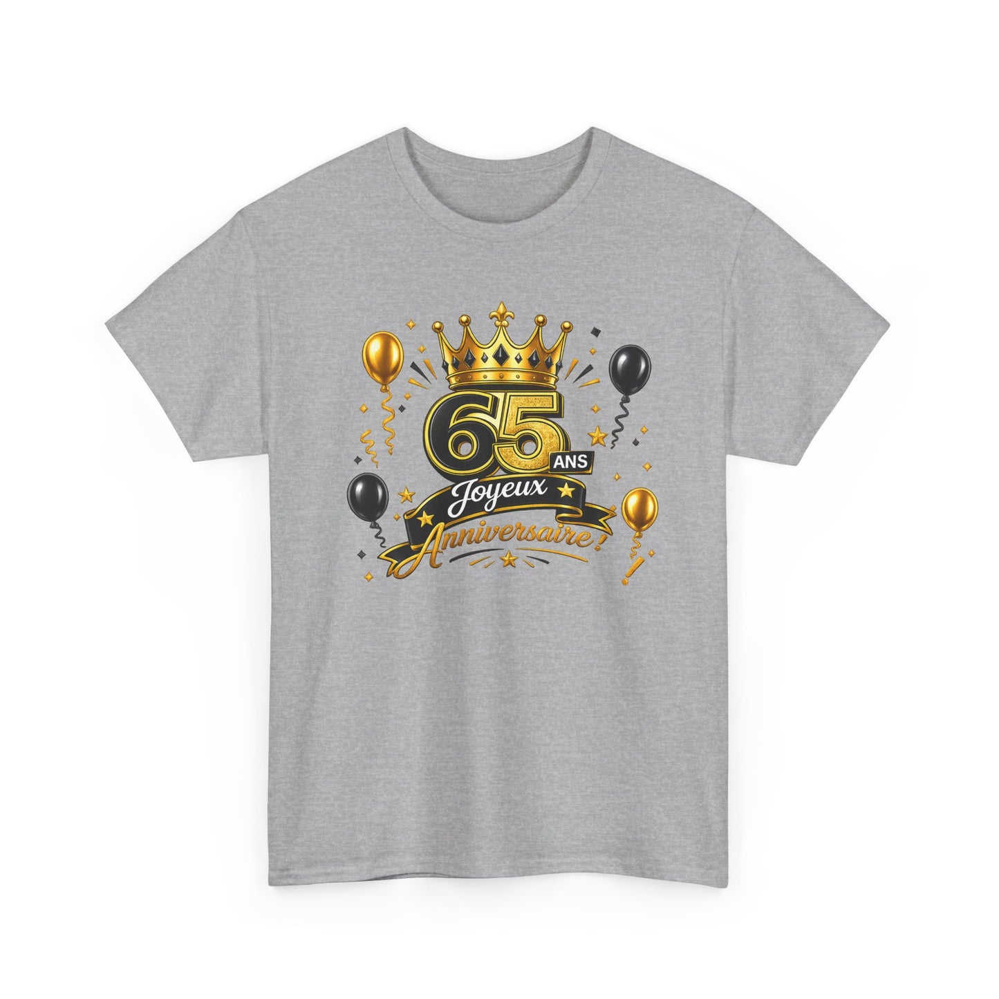 Tee Shirt Anniversaire 65 Ans Homme et Femme – Joyeux Anniversaire – Cadeau 65 Ans