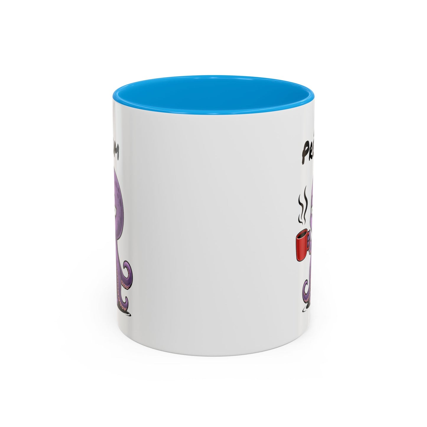 Mug Poulpe Fatigué Personnalisable 325ml – Tasse Café Humour Animal Marin Drôle Réveil Difficile Bureau