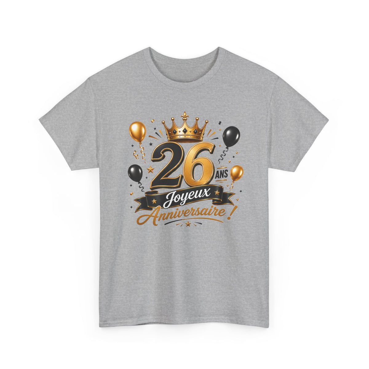 Tee Shirt Anniversaire 26 Ans Homme et Femme Joyeux Anniversaire Cadeau 26 Ans Idée Cadeau Adulte