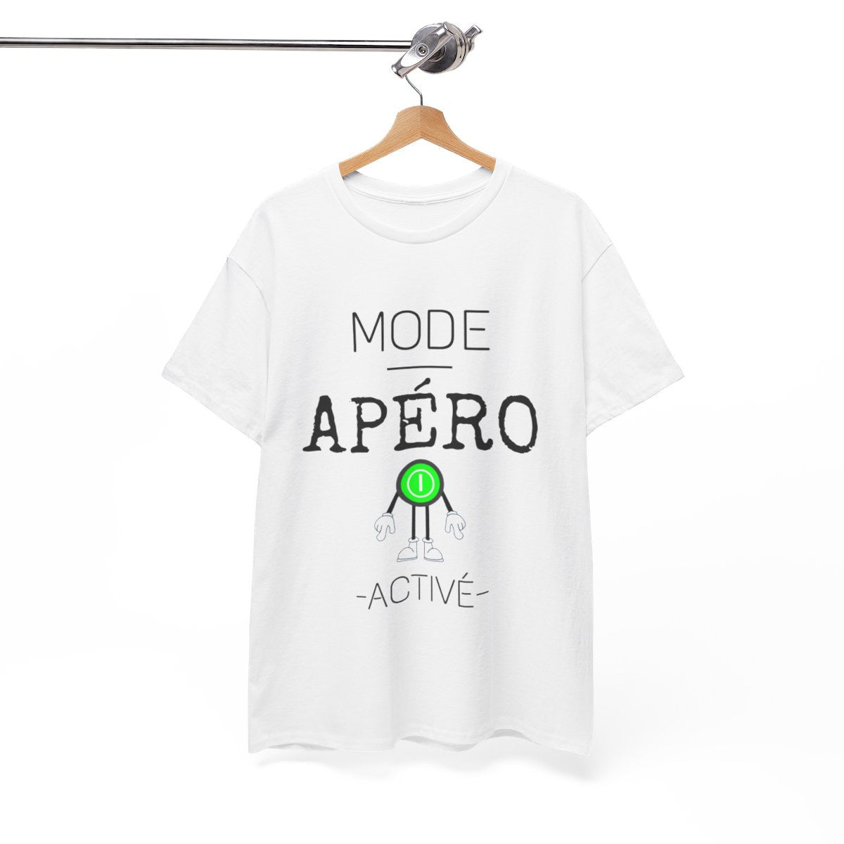 Tee shirt Unisex Mode Apéro activé idée cadeau humour drôle amusant Homme/Femme