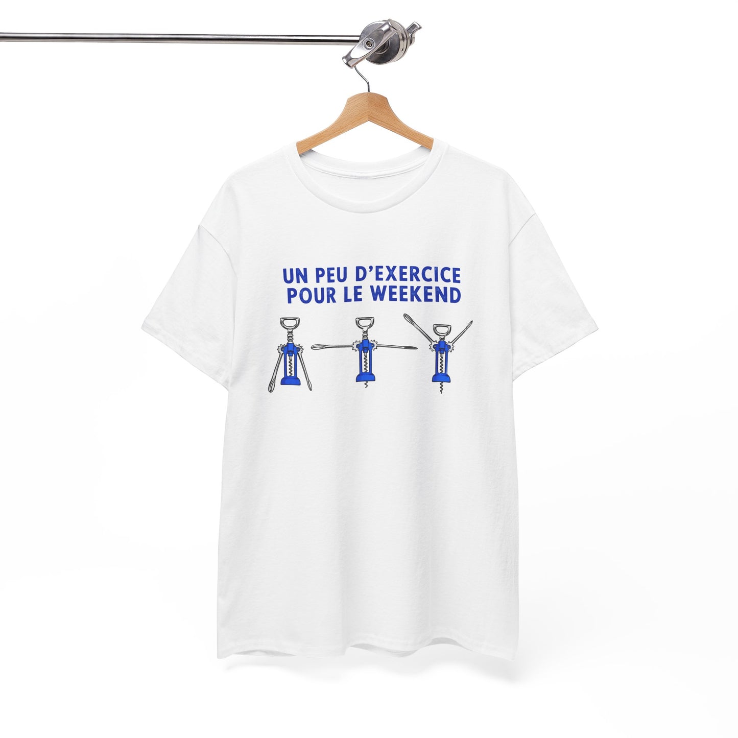 Tee Shirt Homme et Femme Vin Apéro Tire Bouchon Humour Week End Amateur de Vin Idée Cadeau Originale
