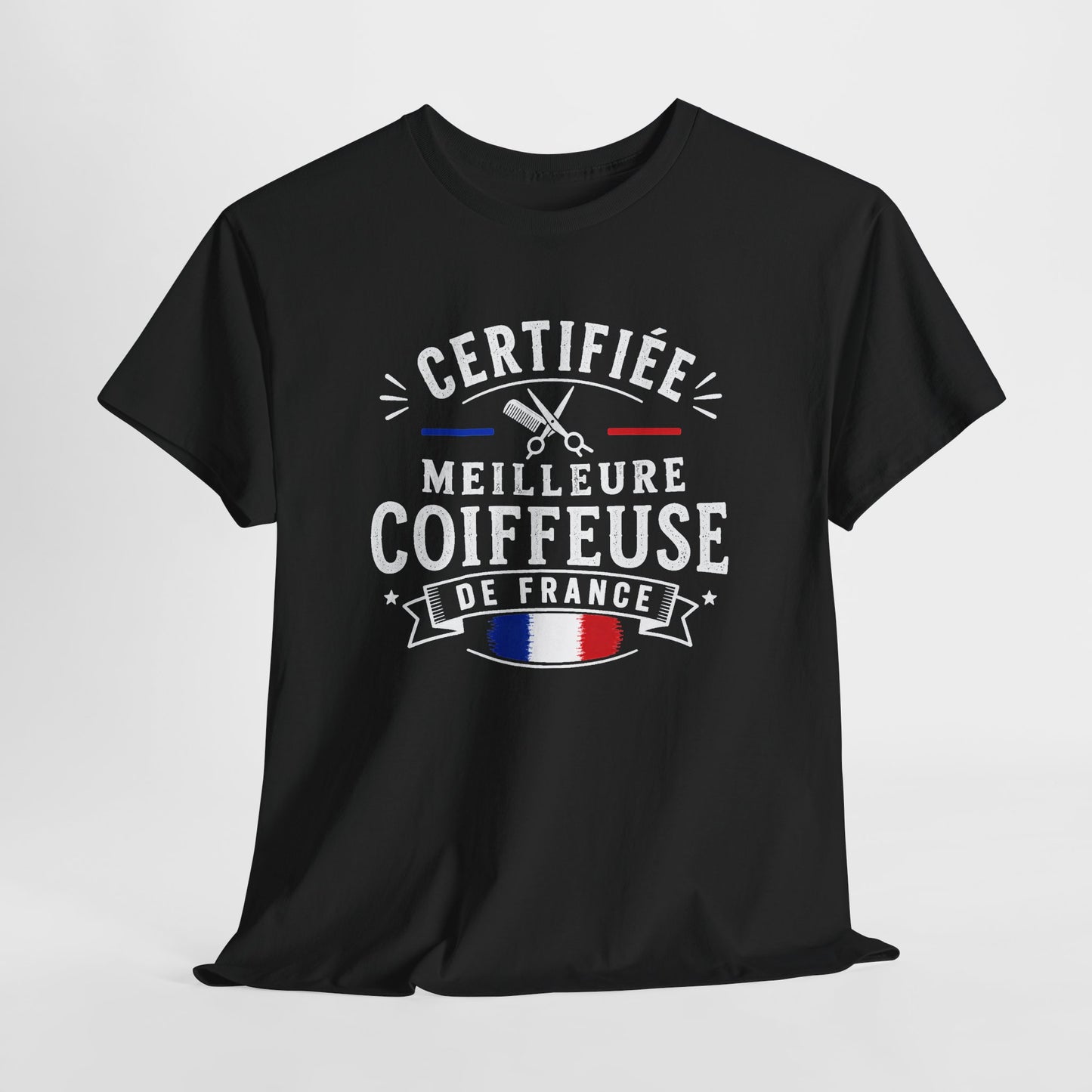 Tee Shirt Femme Coiffeuse Cadeau Métier Coiffure Professionnelle Salon Ciseaux Cheveux France