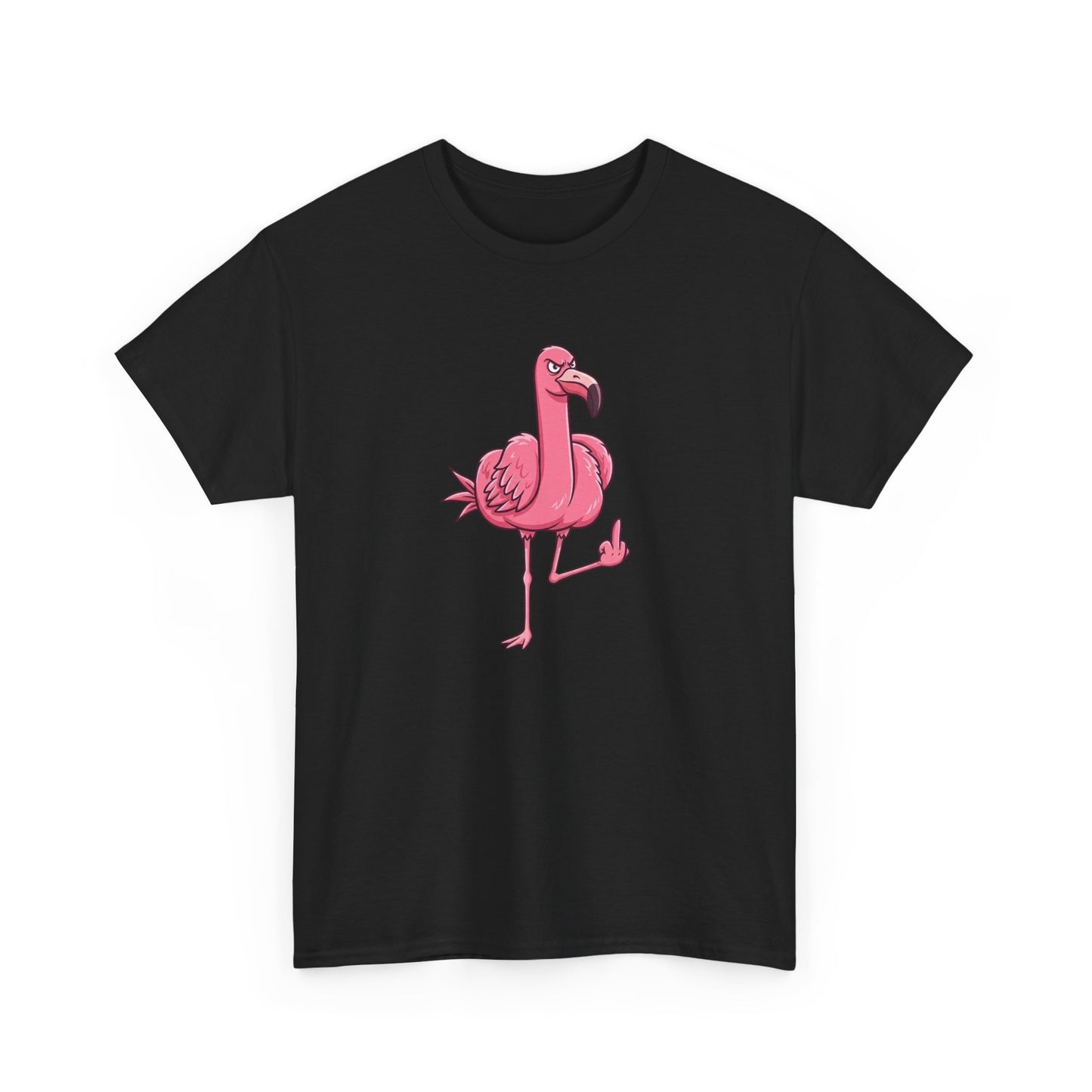 T-Shirt Flamant Rose Rebelle – Design Humour Insolent – Tee-Shirt Fun et Provocateur