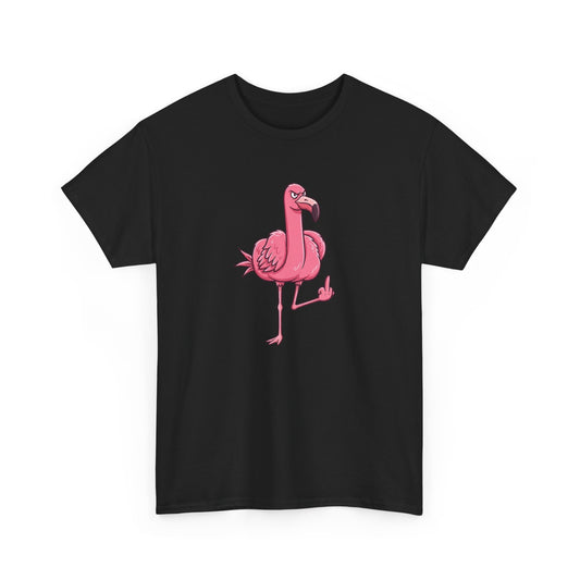 T-Shirt Flamant Rose Rebelle – Design Humour Insolent – Tee-Shirt Fun et Provocateur