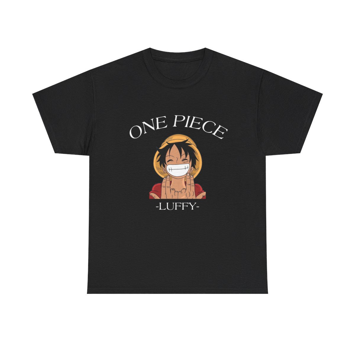 One Luffy Piece Tee shirt noir Signe JuL unisex Homme/Femme