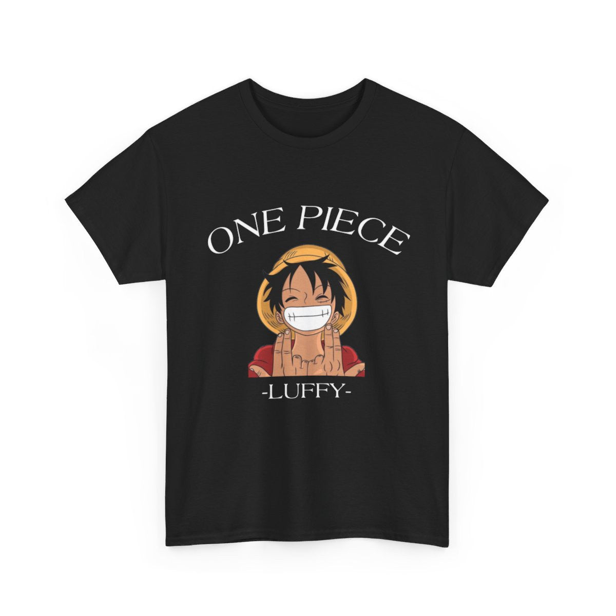 One Luffy Piece Tee shirt noir Signe JuL unisex Homme/Femme