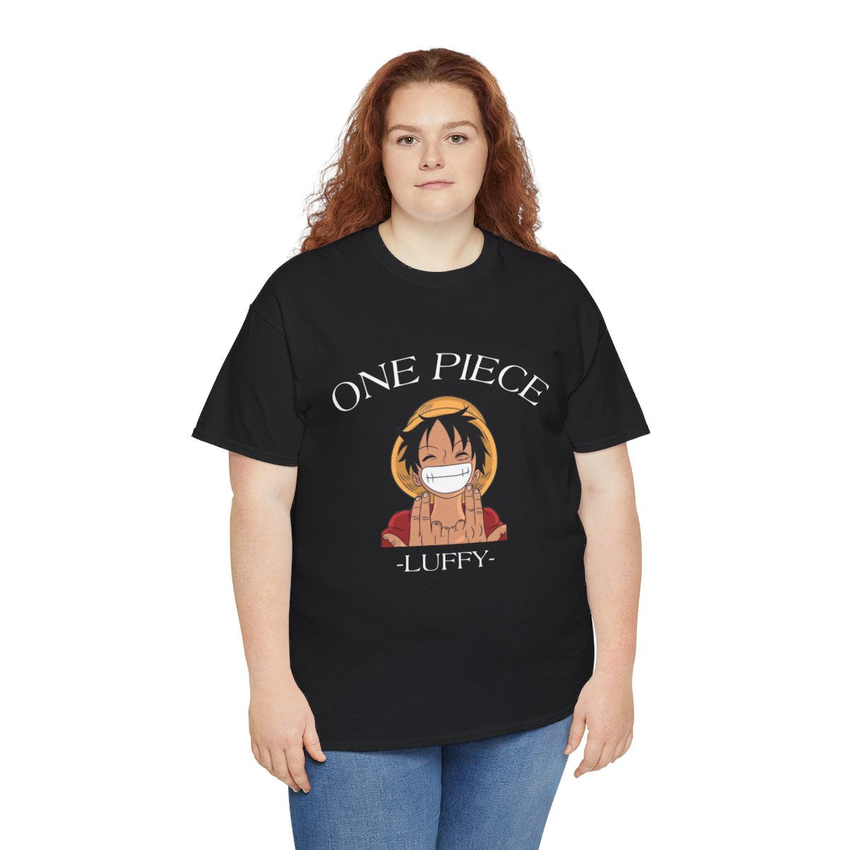 One Luffy Piece Tee shirt noir Signe JuL unisex Homme/Femme