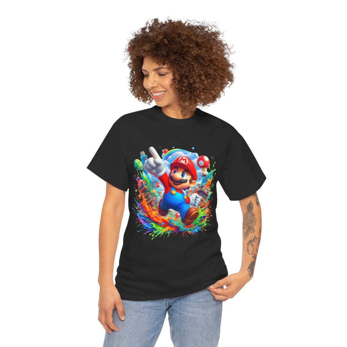 Tee shirt Unisex Mario idée cadeau