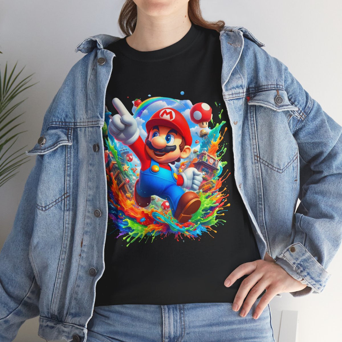 Tee shirt Unisex Mario idée cadeau
