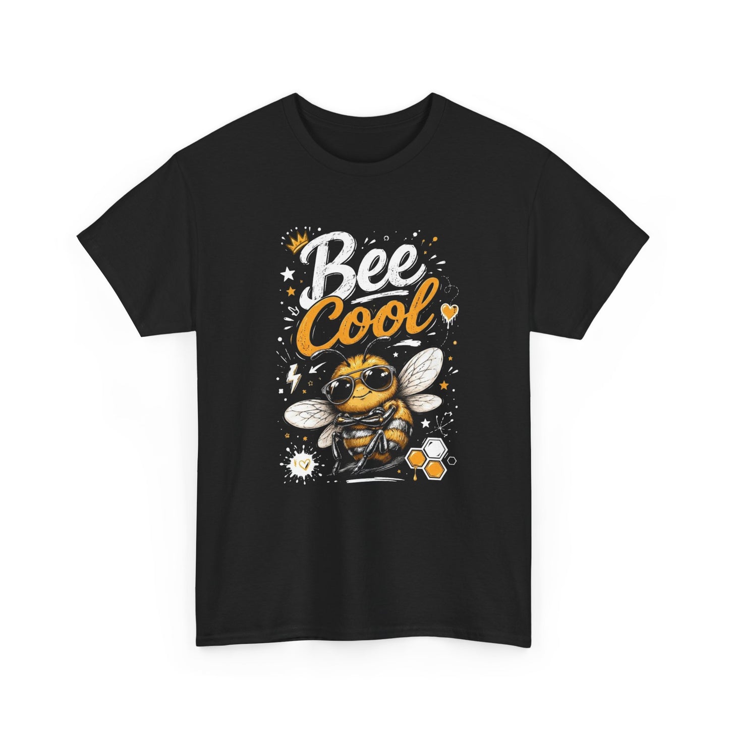 Tee Shirt Bee Cool Abeille Humour – T-Shirt Animal Mignon avec Lunettes – Cadeau Homme Femme Amateur d’Abeilles