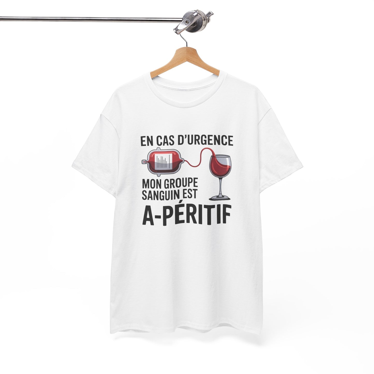 T-Shirt Infirmier Humoristique Homme Femme – Tee Shirt Don du Sang Drôle – Cadeau Médecin Infirmière Noir Blanc Gris