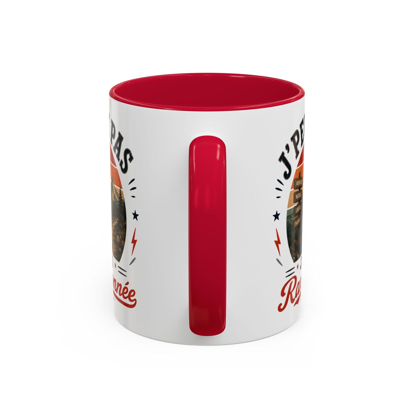 Tasse J’Peux Pas J’Ai Randonnée – Mug Humour Randonnée Vintage – Cadeau Passion Montagne Nature 325ml