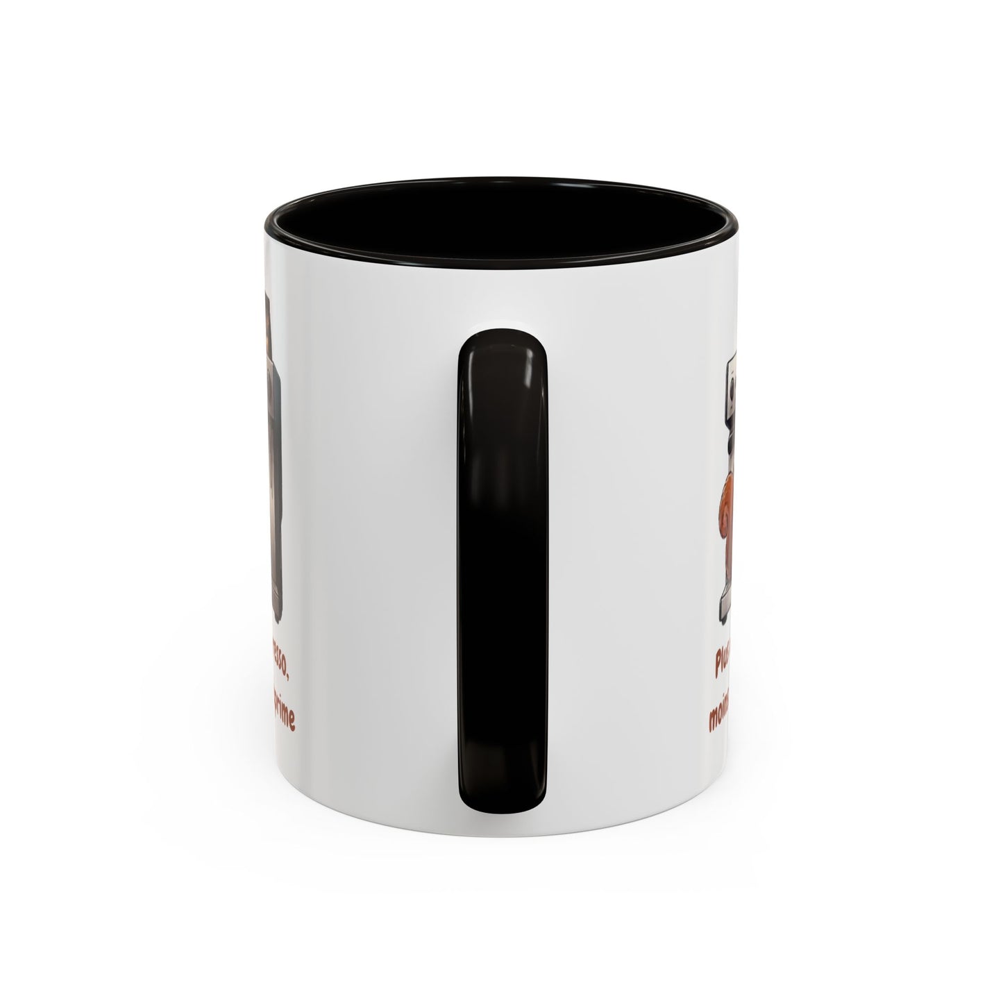 Tasse Drôle Café Plus d'Expresso Moins de Déprime – Mug Écureuil Machine à Café Homme Femme – Cadeau Amateur de Café Expresso Barista 325 ml