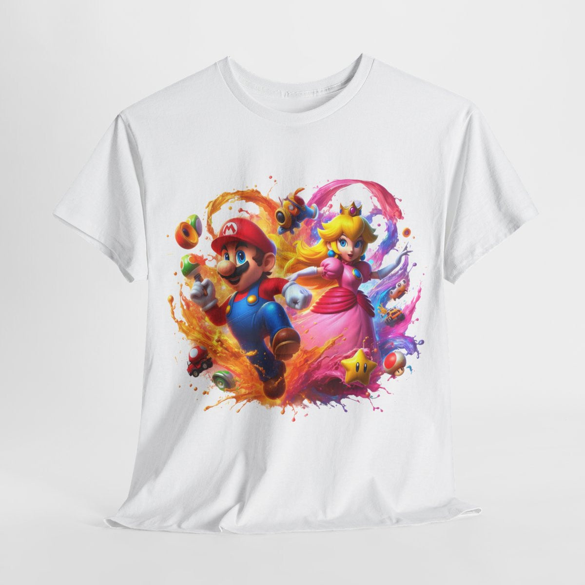 Tee shirt Unisex Mario&Peach Homme/Femme