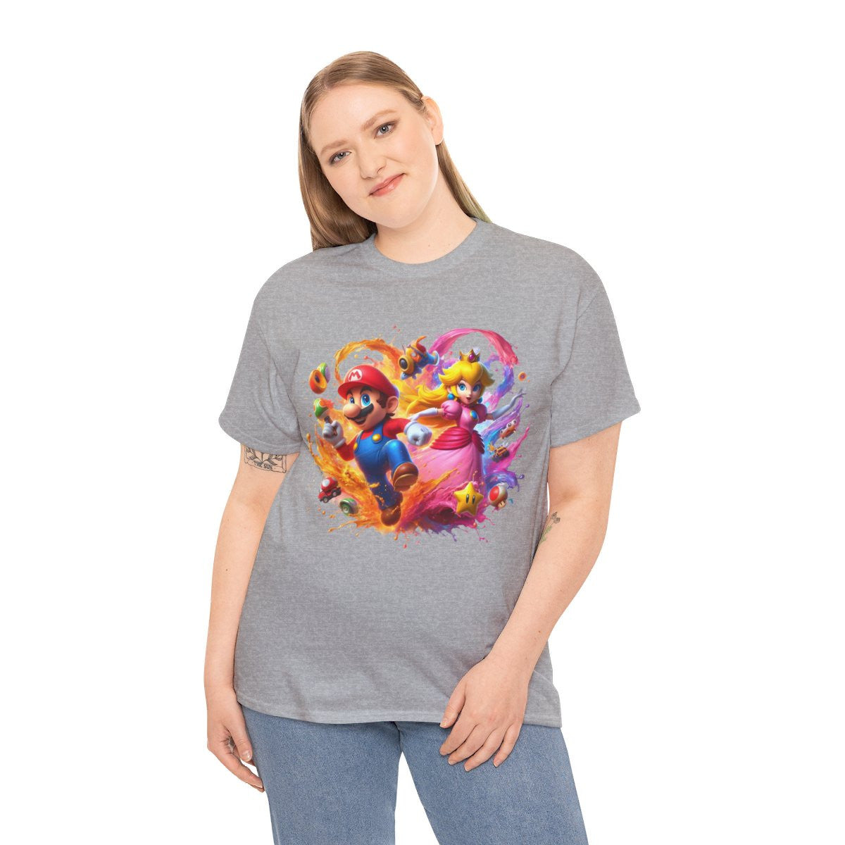 Tee shirt Unisex Mario&Peach Homme/Femme