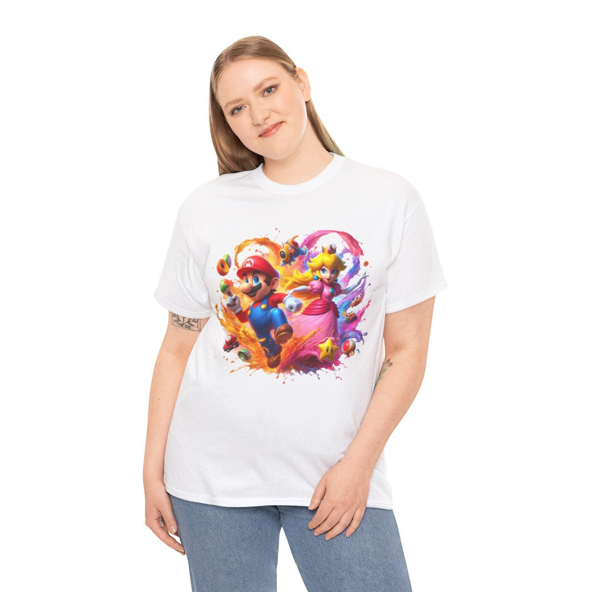 Tee shirt Unisex Mario&Peach Homme/Femme