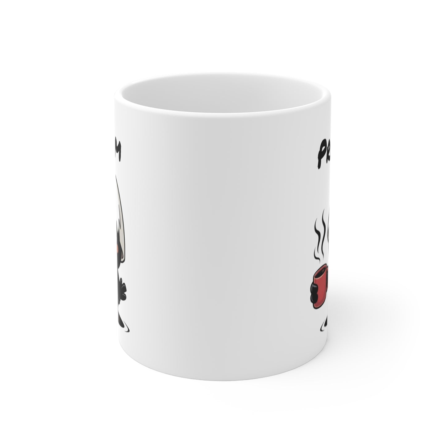 Tasse Personnalisable Calimero Fatigué – Mug Humour Café Matin Difficile – Cadeau Drôle Prénom 325ml