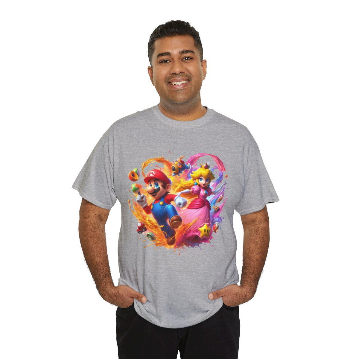 Tee shirt Unisex Mario&Peach Homme/Femme