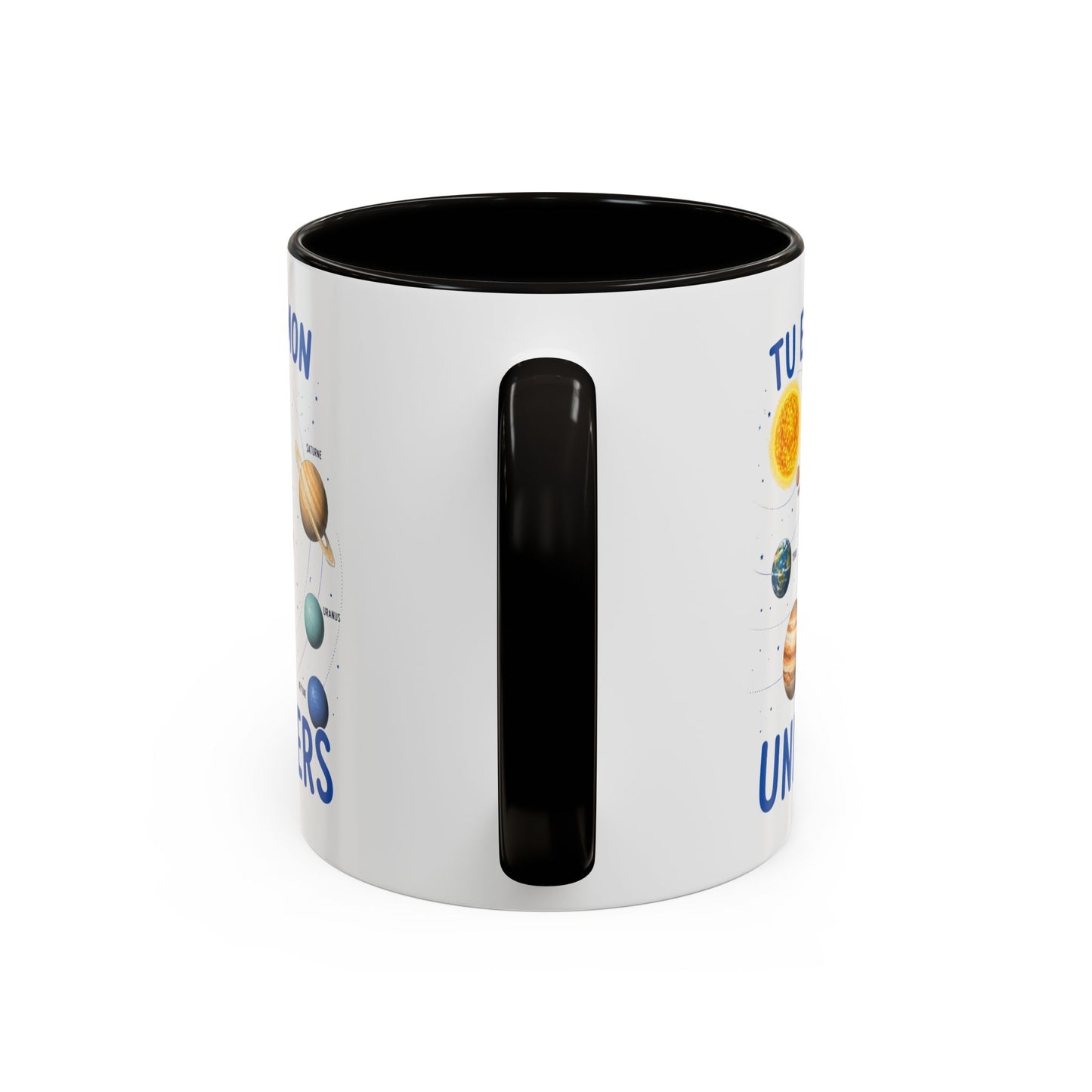 Mug Tu Es Mon Univers – Tasse Astronomie Romantique avec Planètes du Système Solaire – Cadeau Couple Original Homme Femme 325ml