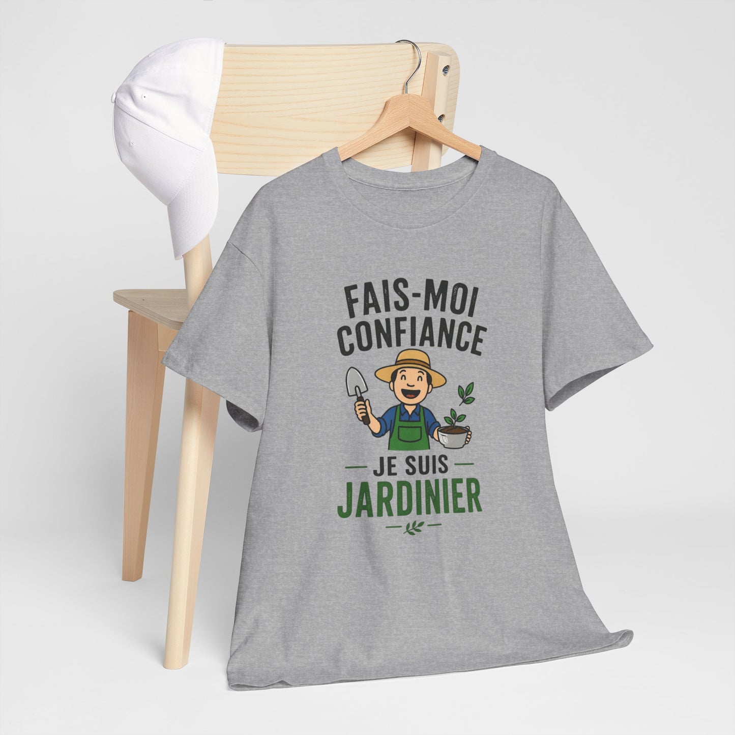 T-Shirt Jardinier Homme Humour – Fais-Moi Confiance Je Suis Jardinier – Tee Shirt Jardinage Drôle Cadeau Passion Jardin
