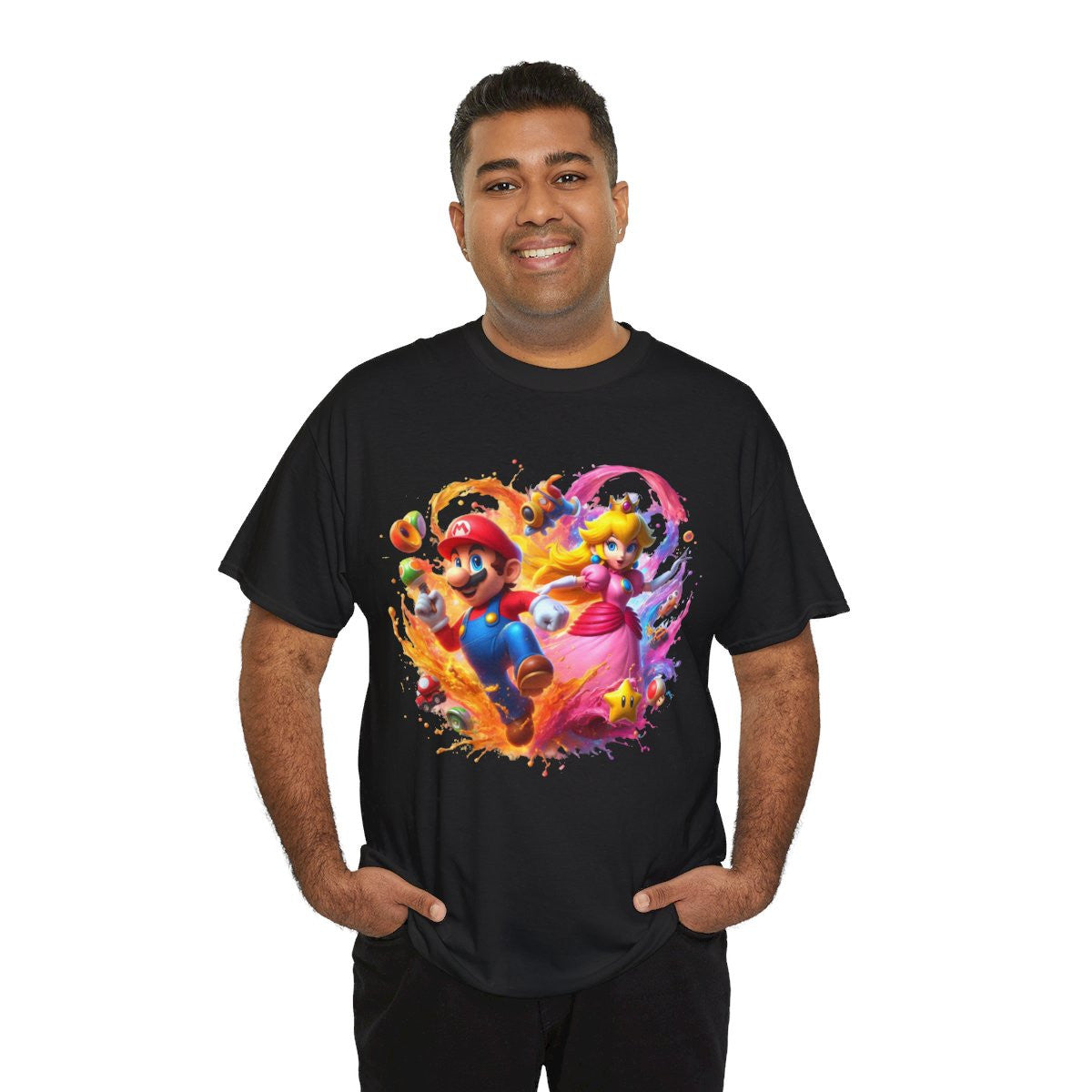 Tee shirt Unisex Mario&Peach Homme/Femme