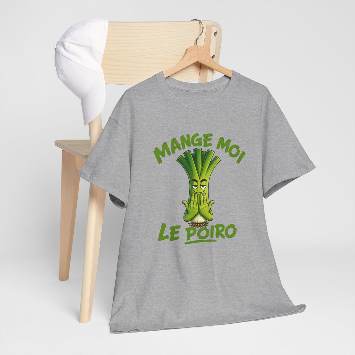 Tee Shirt Poireau JuL Humour Homme Femme – T-Shirt Drôle Légume Vert – Idée Cadeau Original