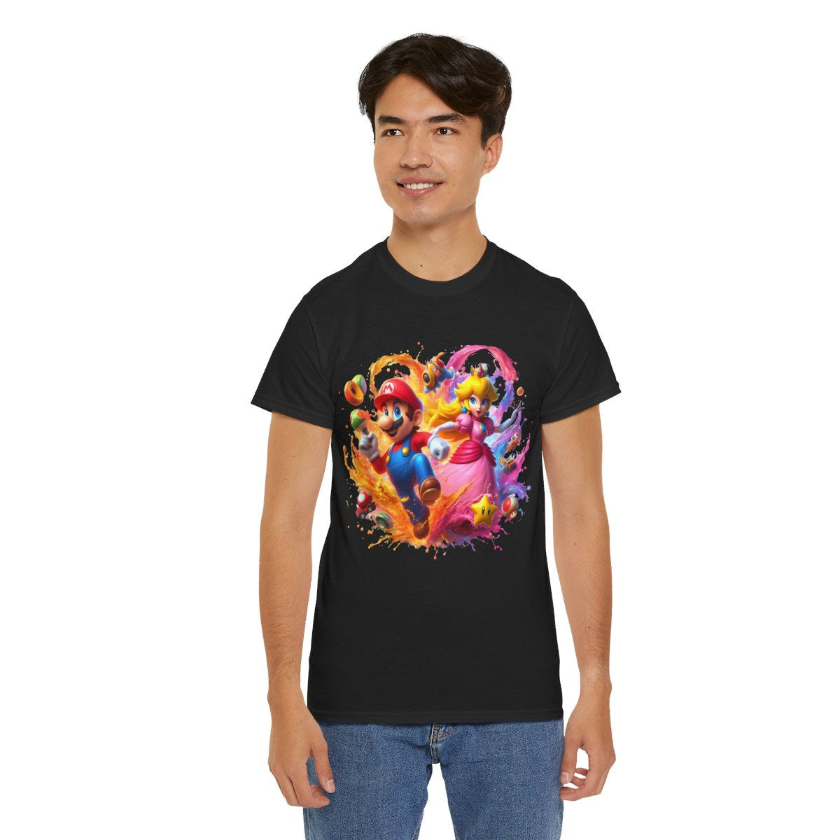 Tee shirt Unisex Mario&Peach Homme/Femme