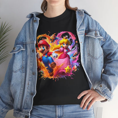 Tee shirt Unisex Mario&Peach Homme/Femme