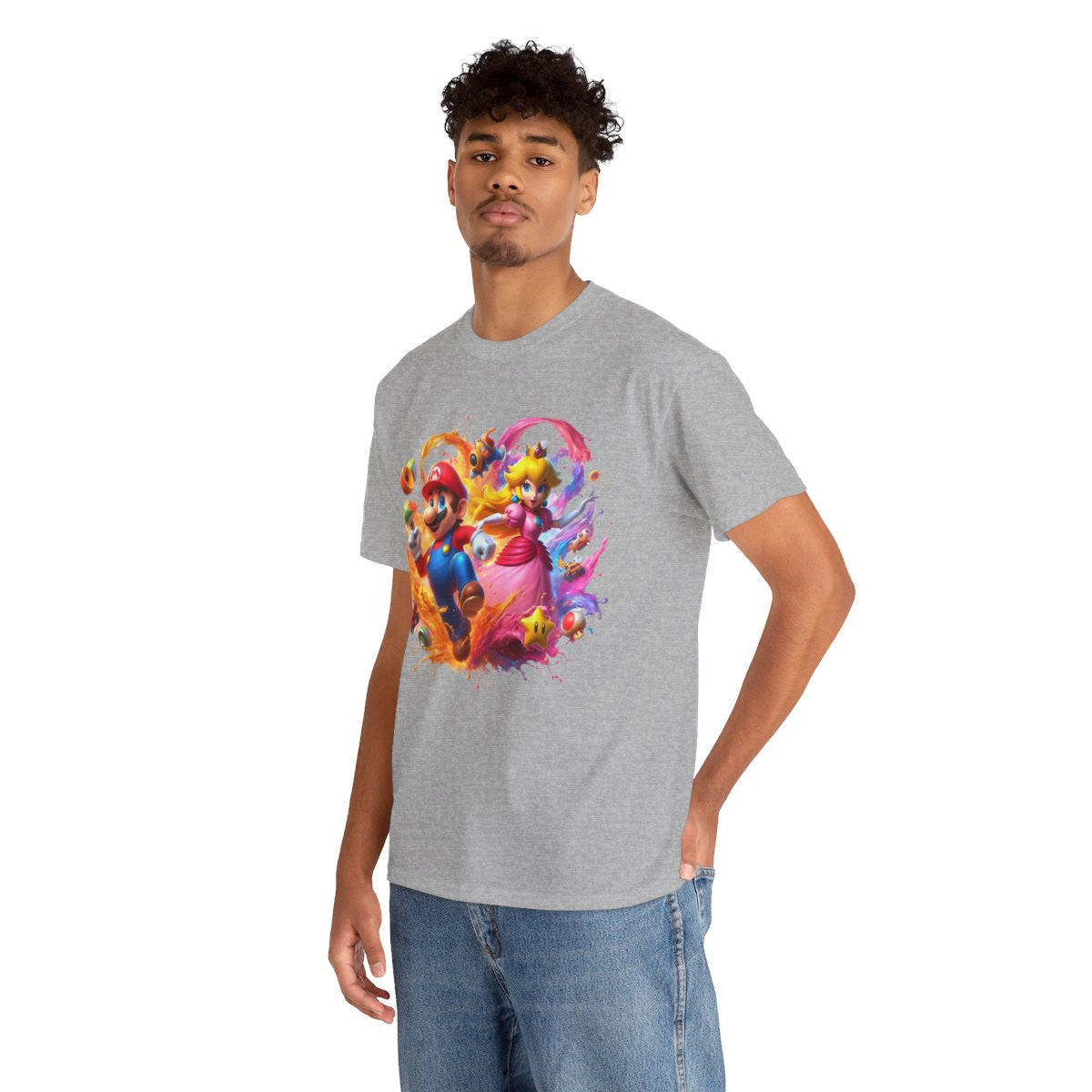Tee shirt Unisex Mario&Peach Homme/Femme